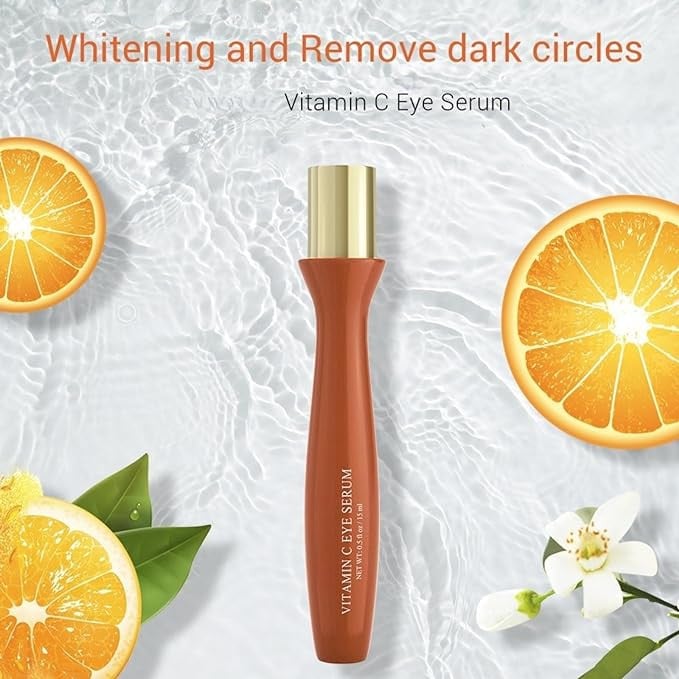 سيروم عين مرطب من BreyLee بخلاصة فيتامين C وبكرة دوّارة 15 مل