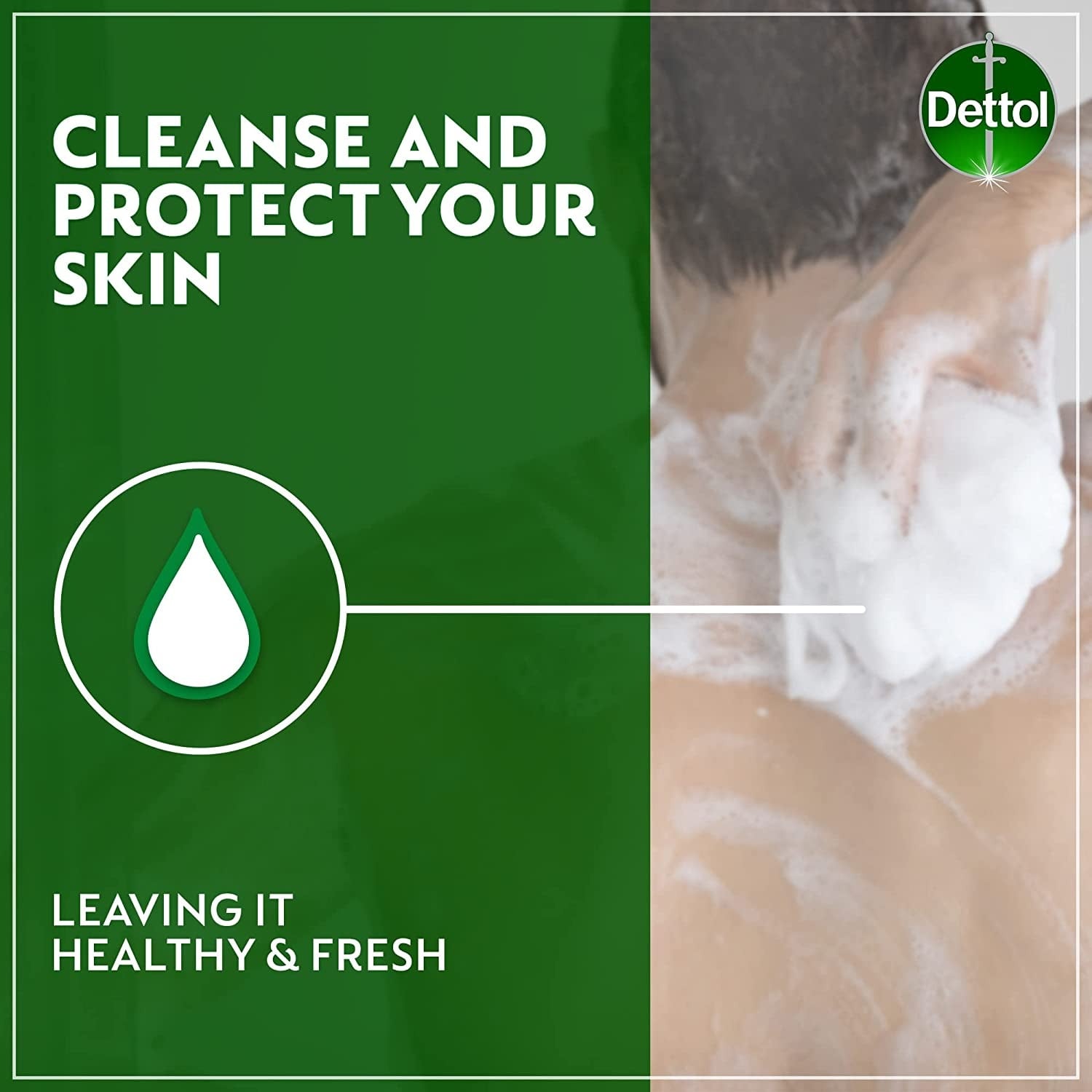 صابون للبشرة الحساسة من Dettol مضاد للبكتيريا باللافندر 165 جرام