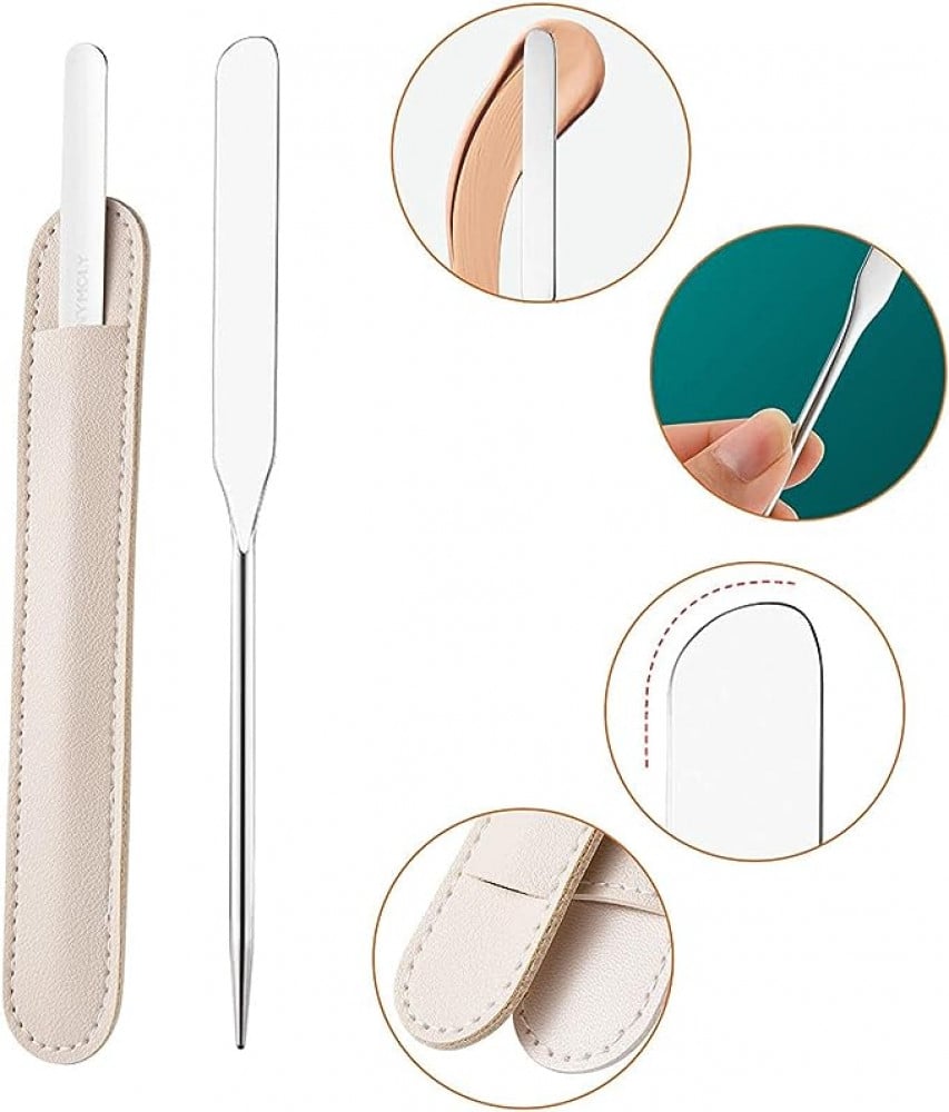 مجموعة أدوات مكياج من Boolygo ستانلس ستيل 3 قطع 15153 سم