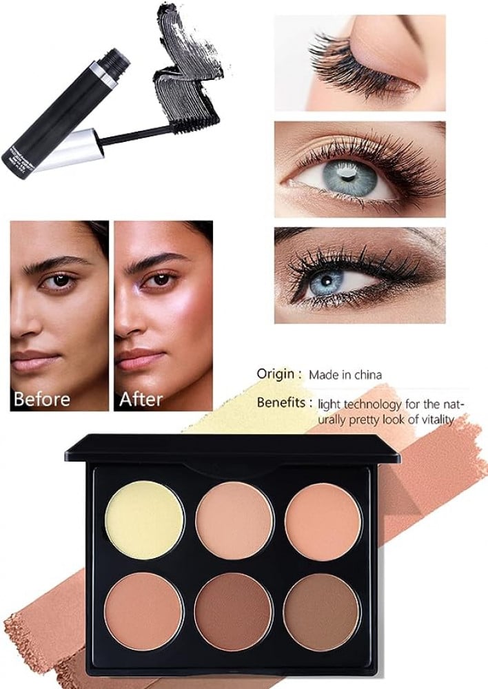 مجموعة مكياج الكل في واحد متعددة الاغراض احترافية كاملة ضرورية مصممة للنساء مناسبة للمبتدئين والمحترفين من 25 قطعة موديل (KIT003)