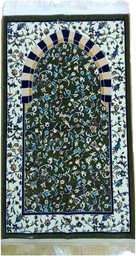 سجادة صلاة من سجادة الروضة بتصميم الحرم وسعة 112×70 سم