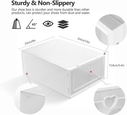 خزانة تتكون من 15 صندوق تخزين للأحذية من ارابيست، صندوق تخزين شفاف للأحذية، درج بلاستيكي قابل للطي، خزانة تخزين قابلة للتكديس