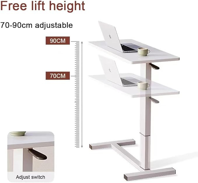 طاولة جانبية على شكل C شولوفس ارتفاع 7090 عجلات مخفية