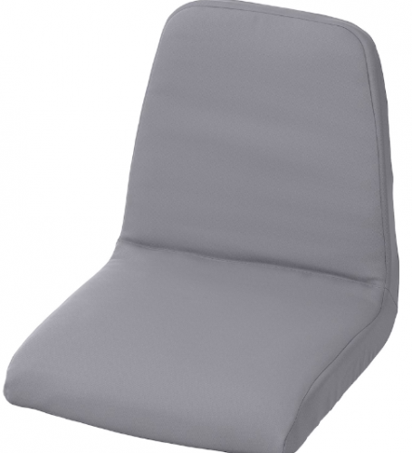 LANGUR Padded seat cover for junior chair, gray - IKEA