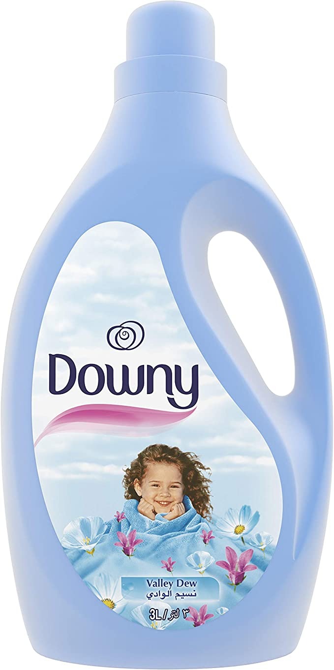 منعم الأقمشة مركز من Downy برائحة نسيم الوادي والمنعش 3 لتر