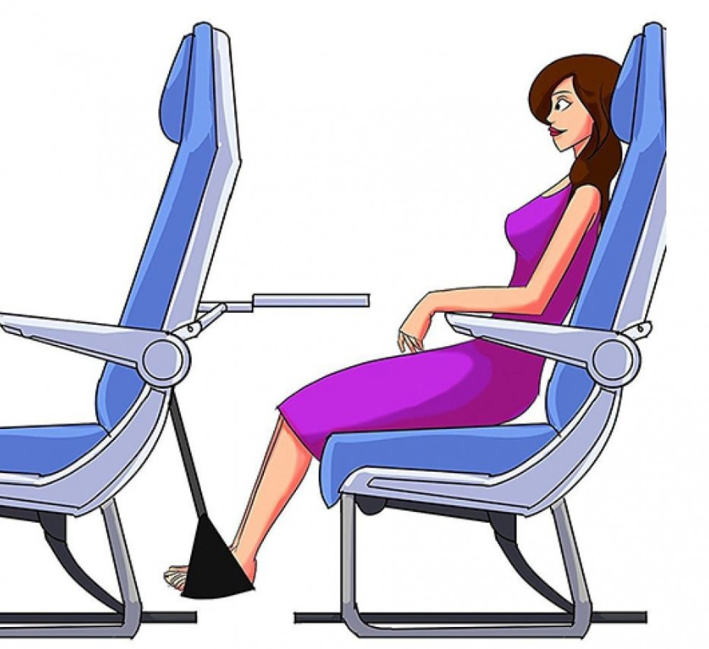 مسند رفع القدمين للسفر Spa Care قماشي قابل للطي بحزام تثبيت