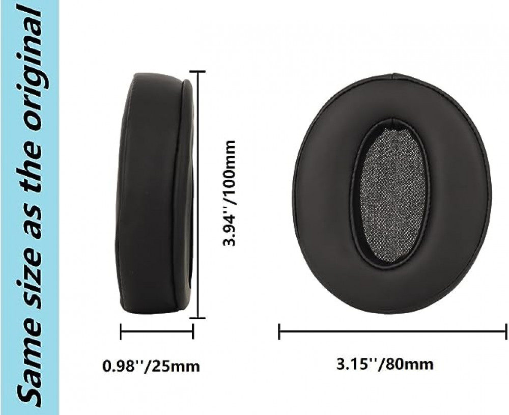 وسائد أذن بديلة جلد بروتيني متوافقة مع سنهايزر HD450BT طقم 2