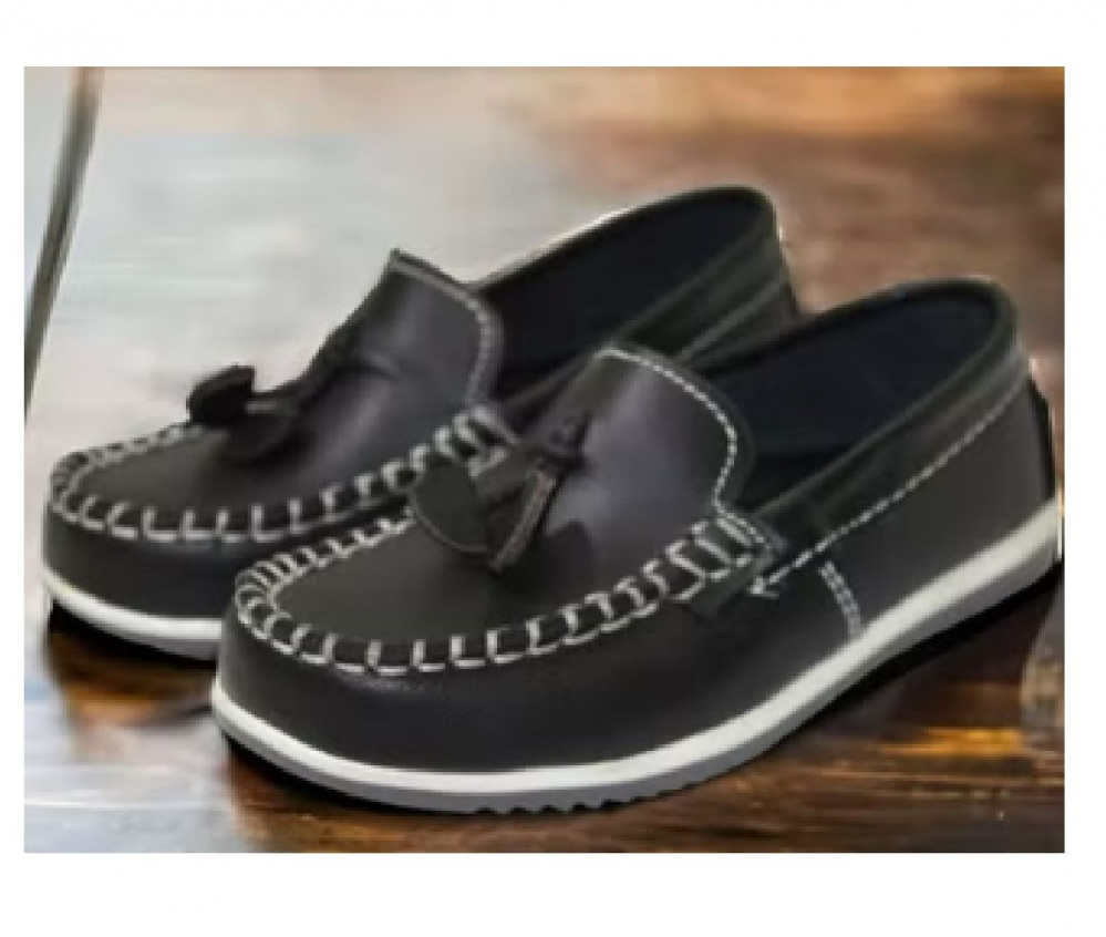 حذاء أطفال MLR جلد بقري طبيعي مهوي نعل PVC Pure خياطة يدوية MLR-SH015