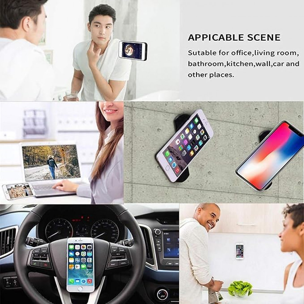 وسائد جل لاصقة متعددة الوظائف مضادة للانزلاق لحمل الجوالات من فلوريش لاما تستخدم في السيارة والمكتب والمنزل - 5 قطع