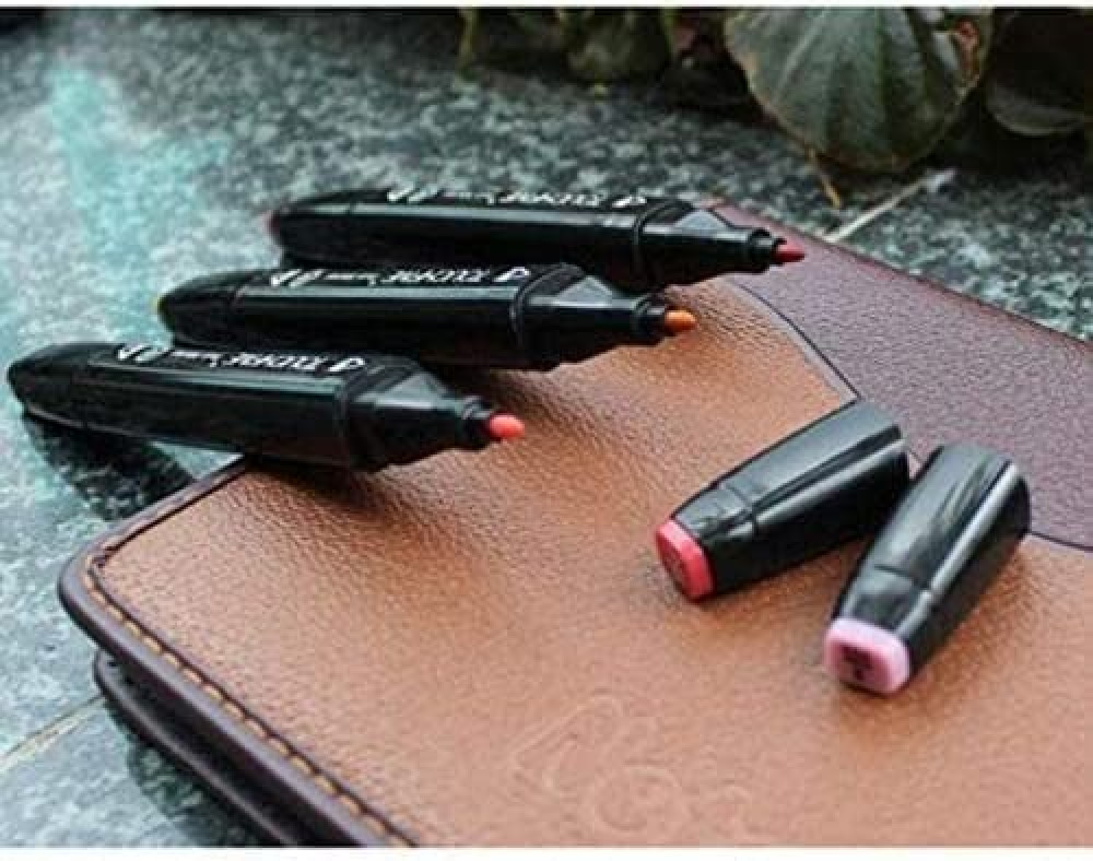 80 لوناً من اقلام رسم المانغا الكحولية من تتش فايف مع شنطة فنية لاقلام الماركر المزدوجة W060015