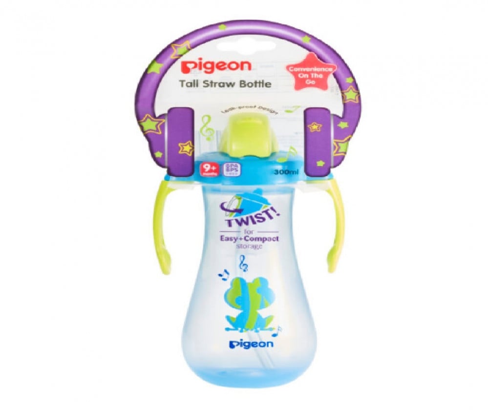 كوب بمصاصة للأطفال بيجون بقشة طويلة 300 مل سهل التنظيفكوب بمصاصة للأطفال بيجون بقشة طويلة 300 مل سهل التنظيف