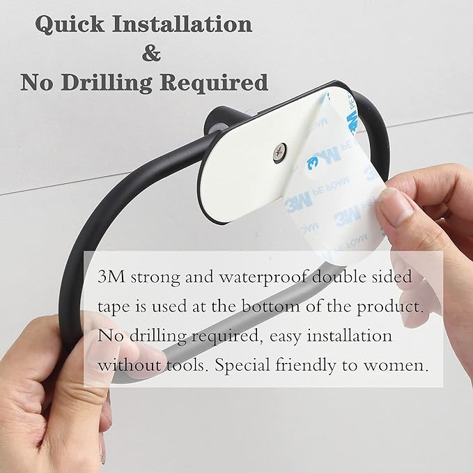 مجموعة أدوات الحمام شووو 4 قطع تركيب على الحائط أسود غير لامع