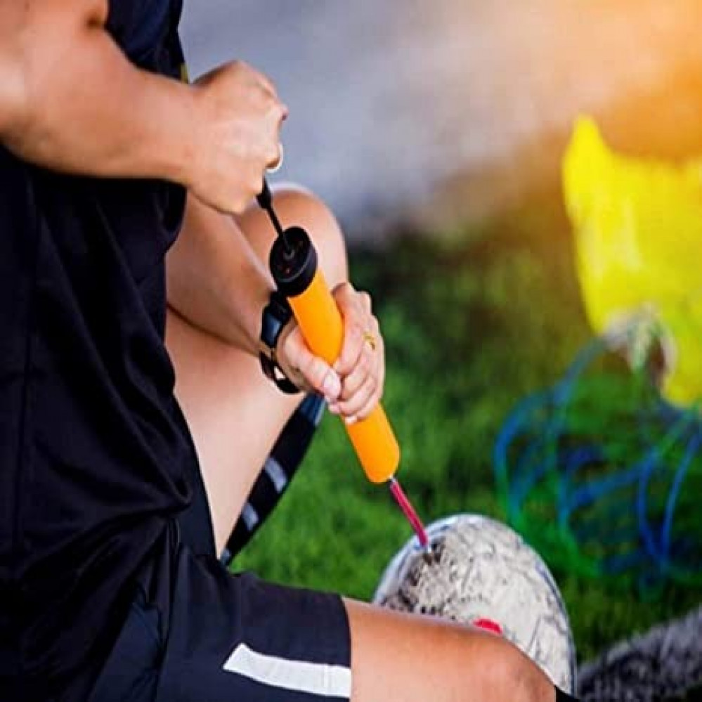 منفاخ جيوركس محمول على شكل ابرة لنفخ كرة القدم وكرة السلة والبالون من هيرموس، 12 انش