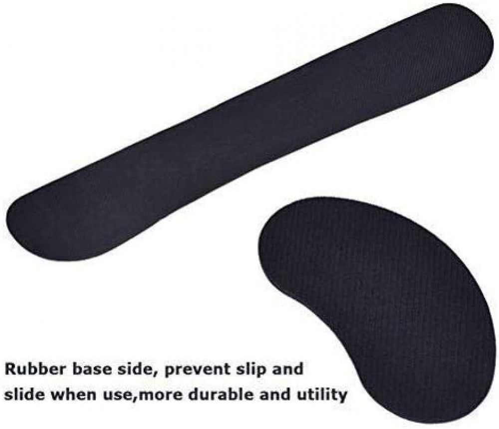 وسادة معصم من إسفنج الذاكرة لدعم المعصم للماوس للعمل ولعب العاب الفيديو للكمبيوتر واللاب توب مجموعة من قطعتين