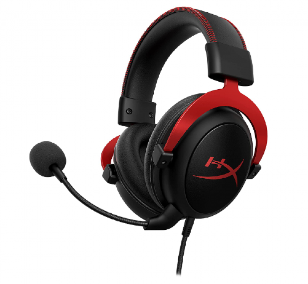 سماعة راس للالعاب من هايبر اكس كلاود لاجهزة الكمبيوتر وPlayststion 4 وXbox One ونينتندو سوتش، احمر (كيه اتش اكس - اتش اس سي بي - ار دي)