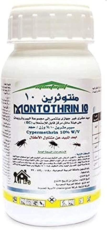 منتوثيرين 10 مبيد للحشرات والصراصير والذباب والبعوض ويرقات البعوض
