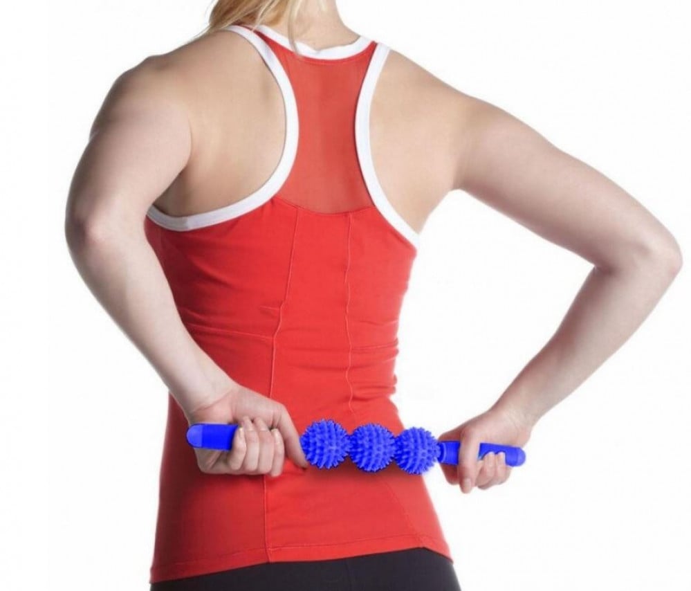 رولر تدليك سباكير مع كرات مساج محمولة للاسترخاء خفيفة الوزن