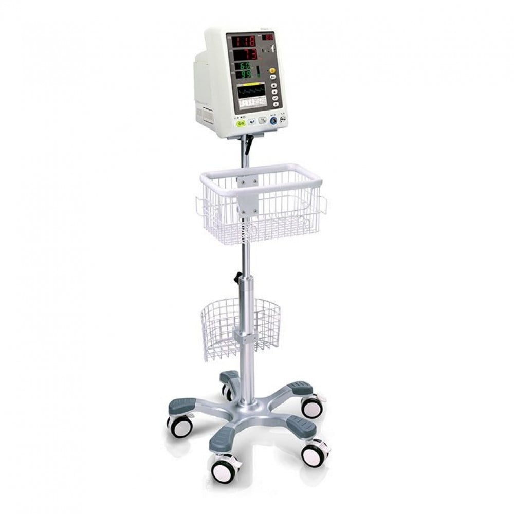 جهاز فيتال ساين مونيتور EDAN M3A مع حامل وشاشة ملونة وأداء ثابت