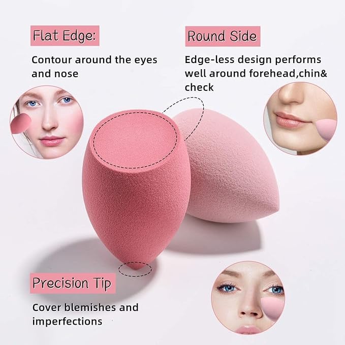 مجموعة اسفنجات مكياج من ميكنج تيك خالية من اللاتكس 7 قطع