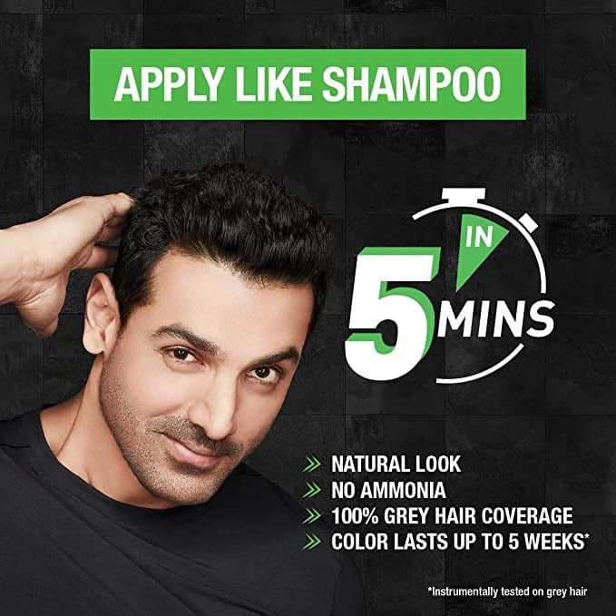 شامبو وصبغة للشعر من Garnier لتغطية الشيب بخلاصة القهوة 30 عبوة