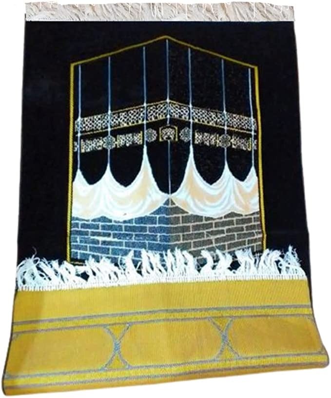سجادة صلاة من كابا بتصميم الكعبة مطبوعة 70115 سم