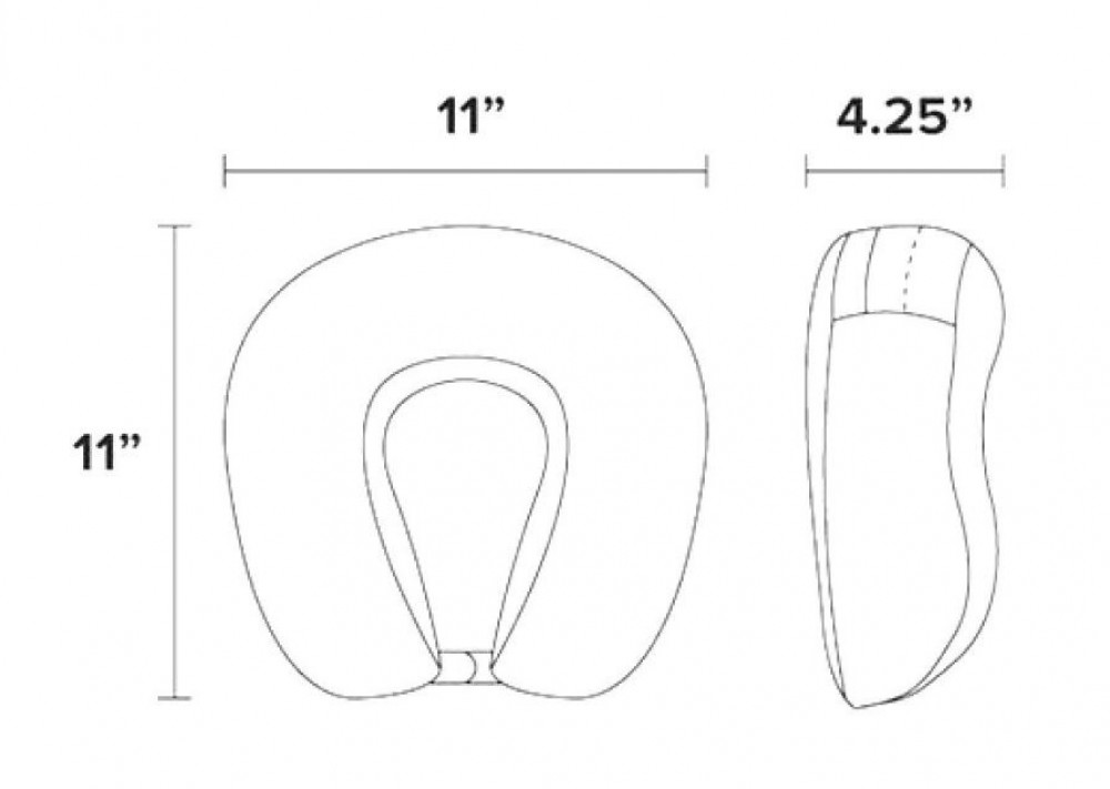 مخدة دعم الرقبة سباكير قابلة للطي بجيب مريحة ومهواة لتخفيف ألم الرقبة