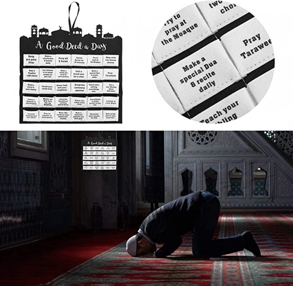 تيوكس تقويم رمضان من اللباد بتصميم العد التنازلي للعيد المبارك، تقويم عيد المجيء للاطفال، هدايا العيد وديكورات رمضان