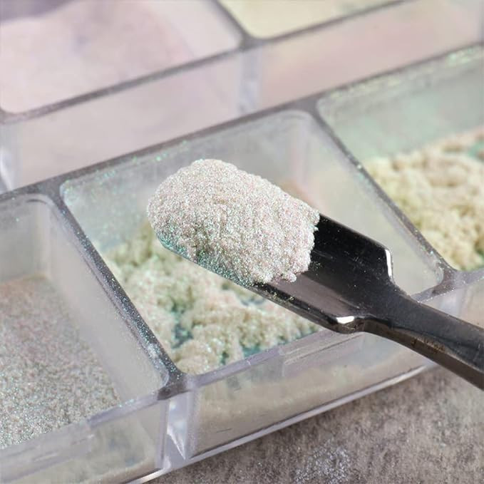 بودرة أظافر كروم لامع بتأثير شفقي - 6 قطع (6 جم)