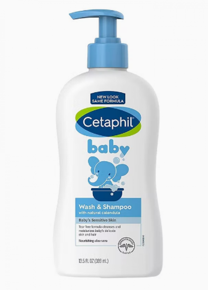 غسول وشامبو للأطفال لطيف خالٍ من الزيوت ولا يسبب الدموع