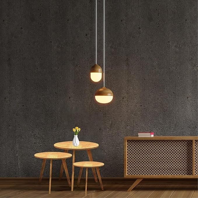 مجموعة من 4 طاولات منزلية كبيرة الحجم مكونة من 3 طاولات متداخلة - طاولات جانبية للقهوة من الخشب البني مع أرجل خشبية لغرفة المعيشة والمكتب المنزلي وطاولات النوم بارتفاع 52 سم وعرض 65 سم