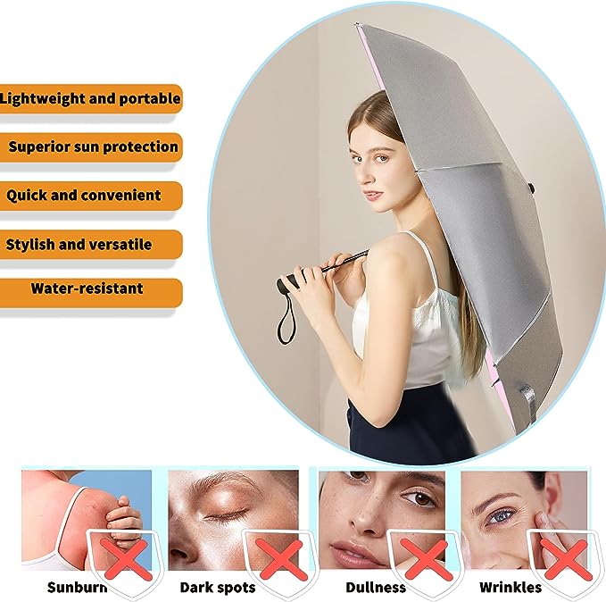 مظلة أوتوماتيكية من سيباسا مقاومة للرياح وحماية UV 42 بوصة