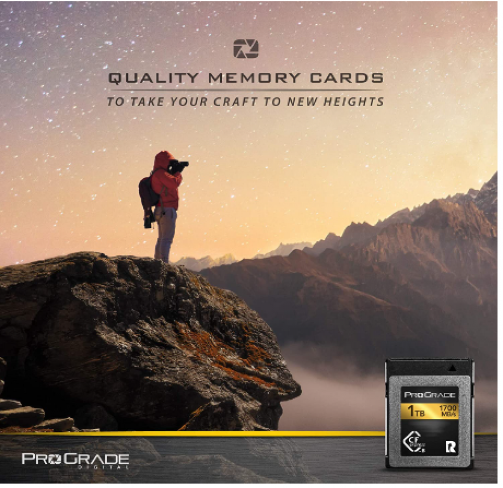 بطاقة ذاكرة برو جريد الرقمية 256GB سي اف اكسبرس النوع B ذهبي