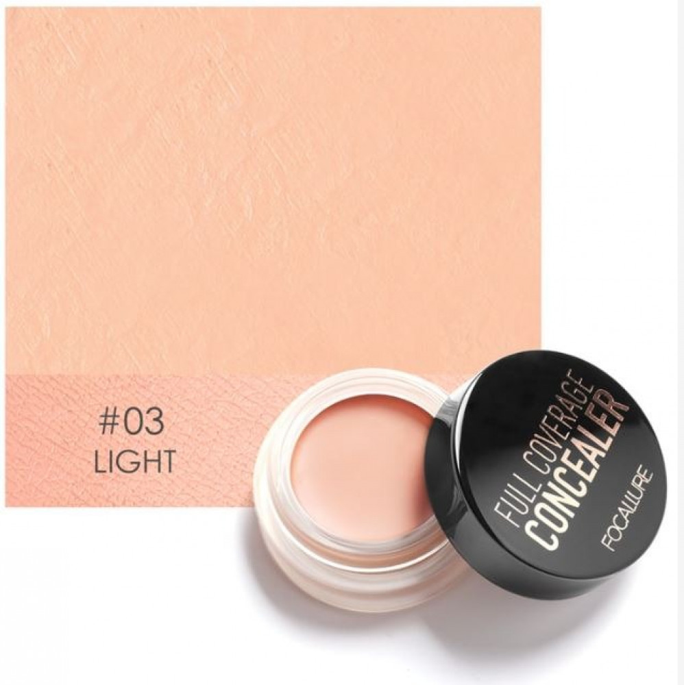 خافي عيوب سائل من FOCALLURE بتغطية كاملة بلون Beige 15 مل