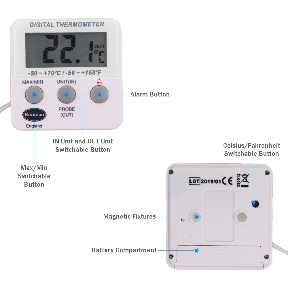 ميزان حرارة بقراءة مزدوجة