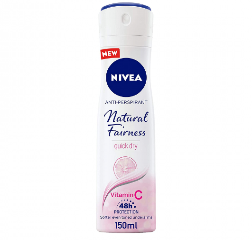 بخاخ مضاد للتعرق من NIVEA ناتشورال فيرنيس بفيتامين سي 150 مل