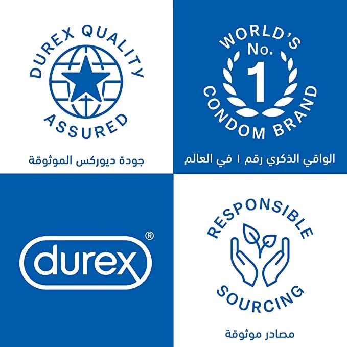 واقي ذكري من ديوركس (Durex) بمزلقات أكثر اكسترا سيف 6 قطعة