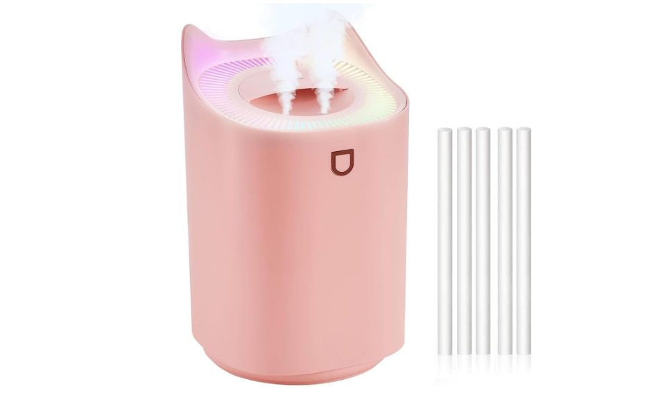 مرطب هواء ارابيست سعة 3 لتر بفوهتين وضوء ليلي 7 ألوان