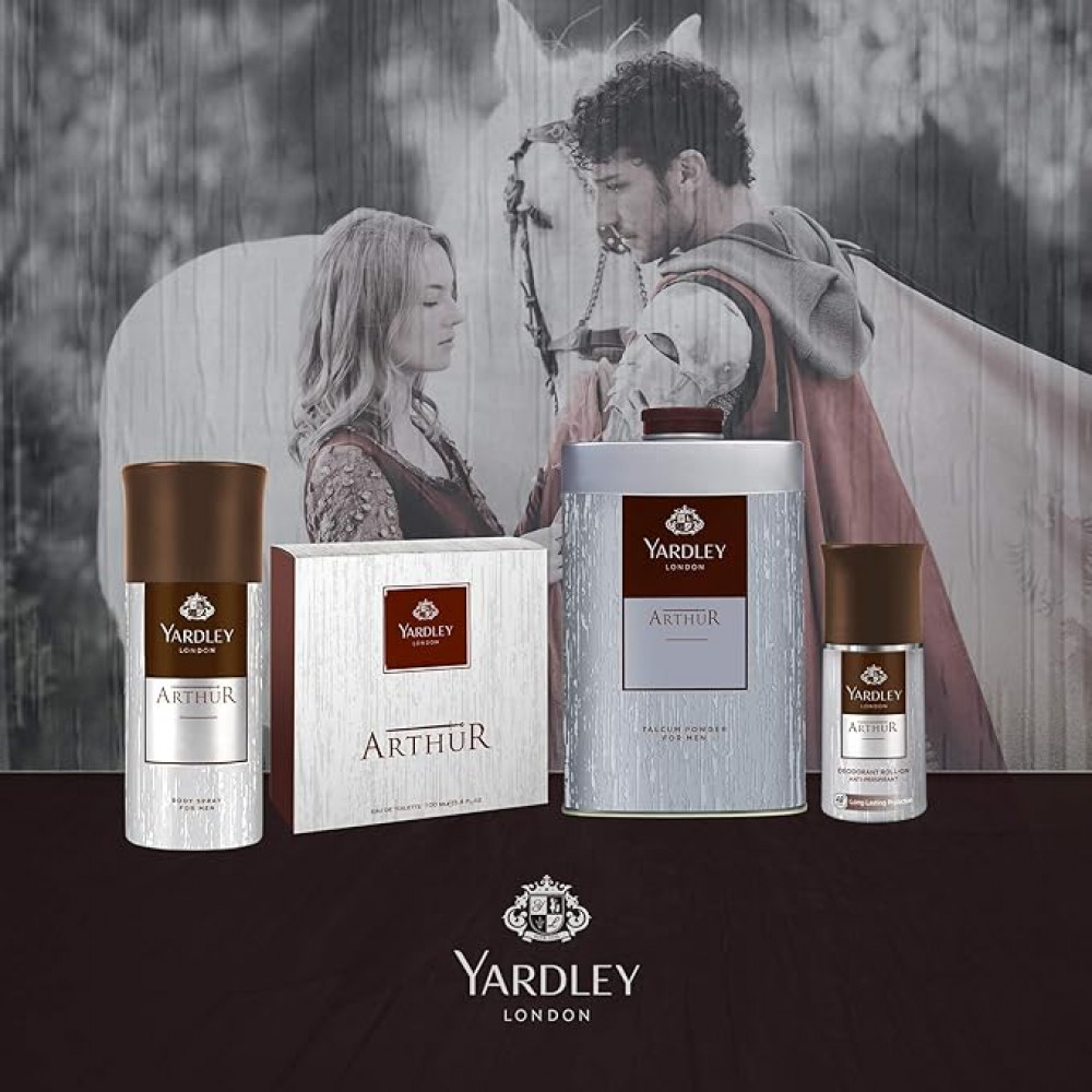 بودرة تالك معطرة للجسم من Yardley London برائحة أرثر 250 جم