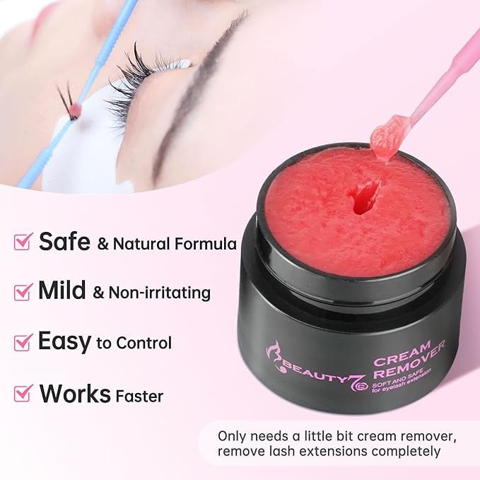 كريم مزيل وصلات الرموش من بيوتي 7 سريع الذوبان 5 غرام