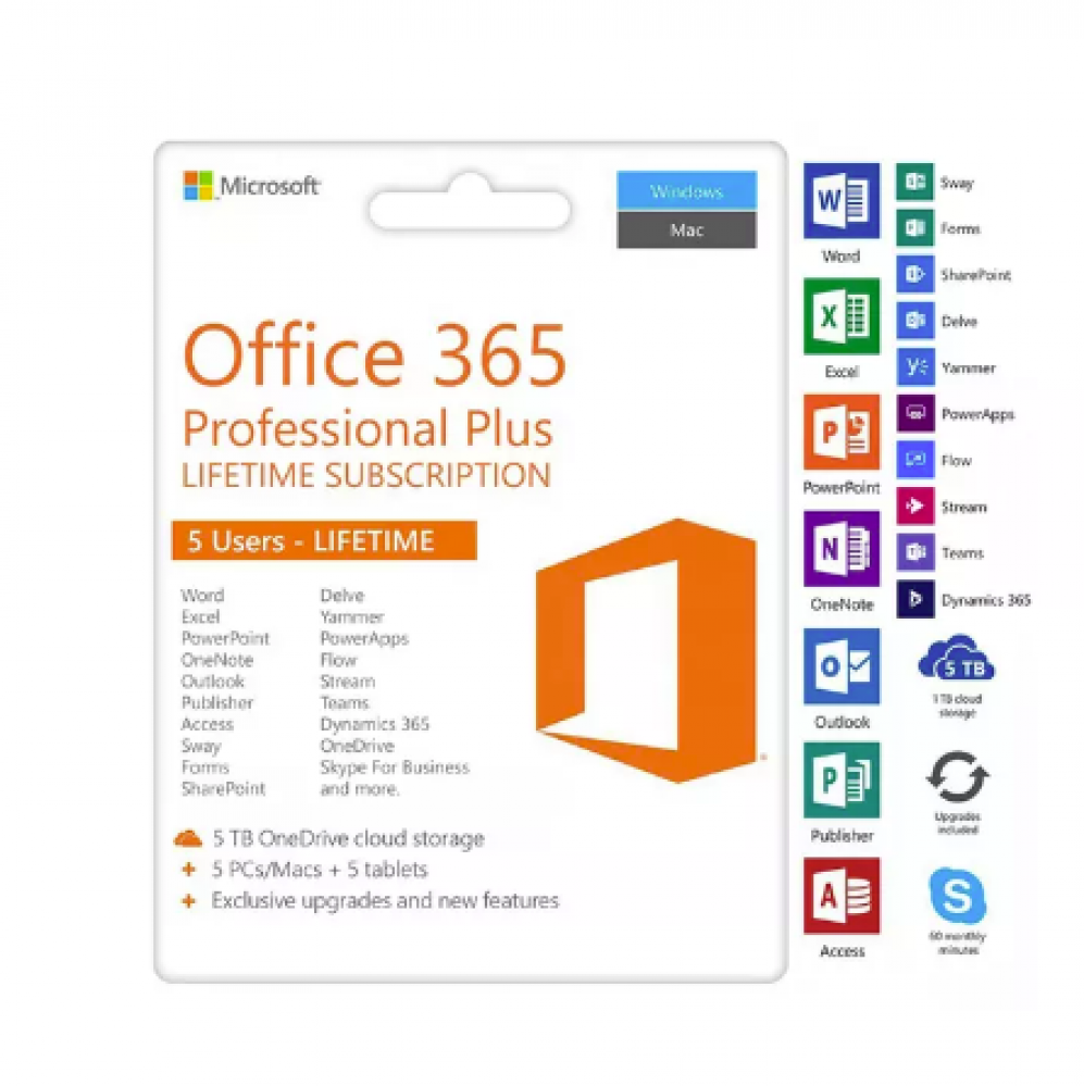 Microsoft Office 365 Pro Plus 5TB - Auras digital