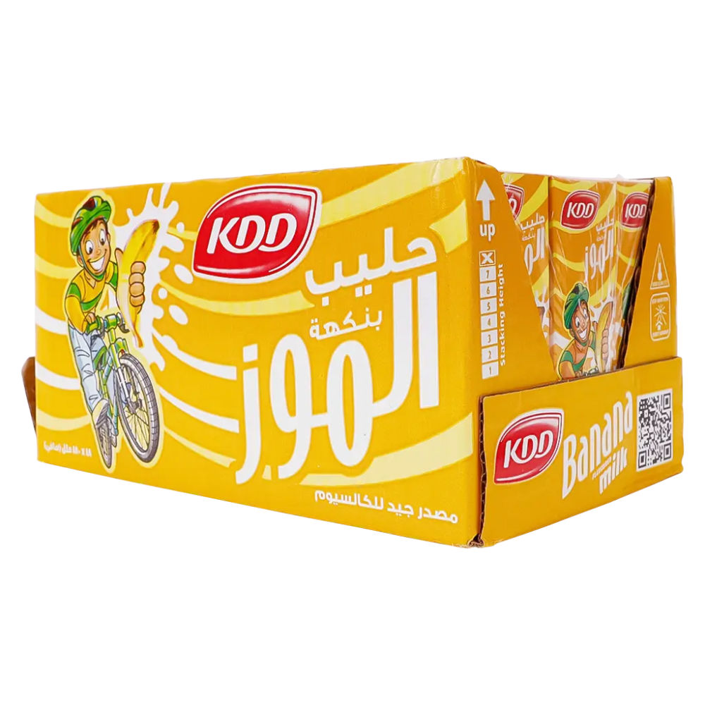 KDD Banana Milk 180ml 18pcs A2Z Orders For Office Home Supplies