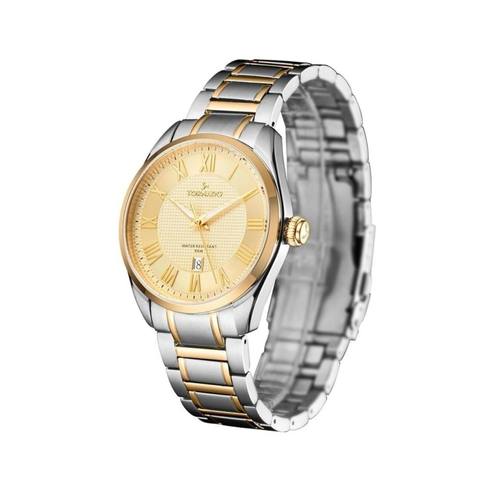 ساعة تورنادو للرجال بلون الشمبانيا |Tornado Men's Champagne Watch