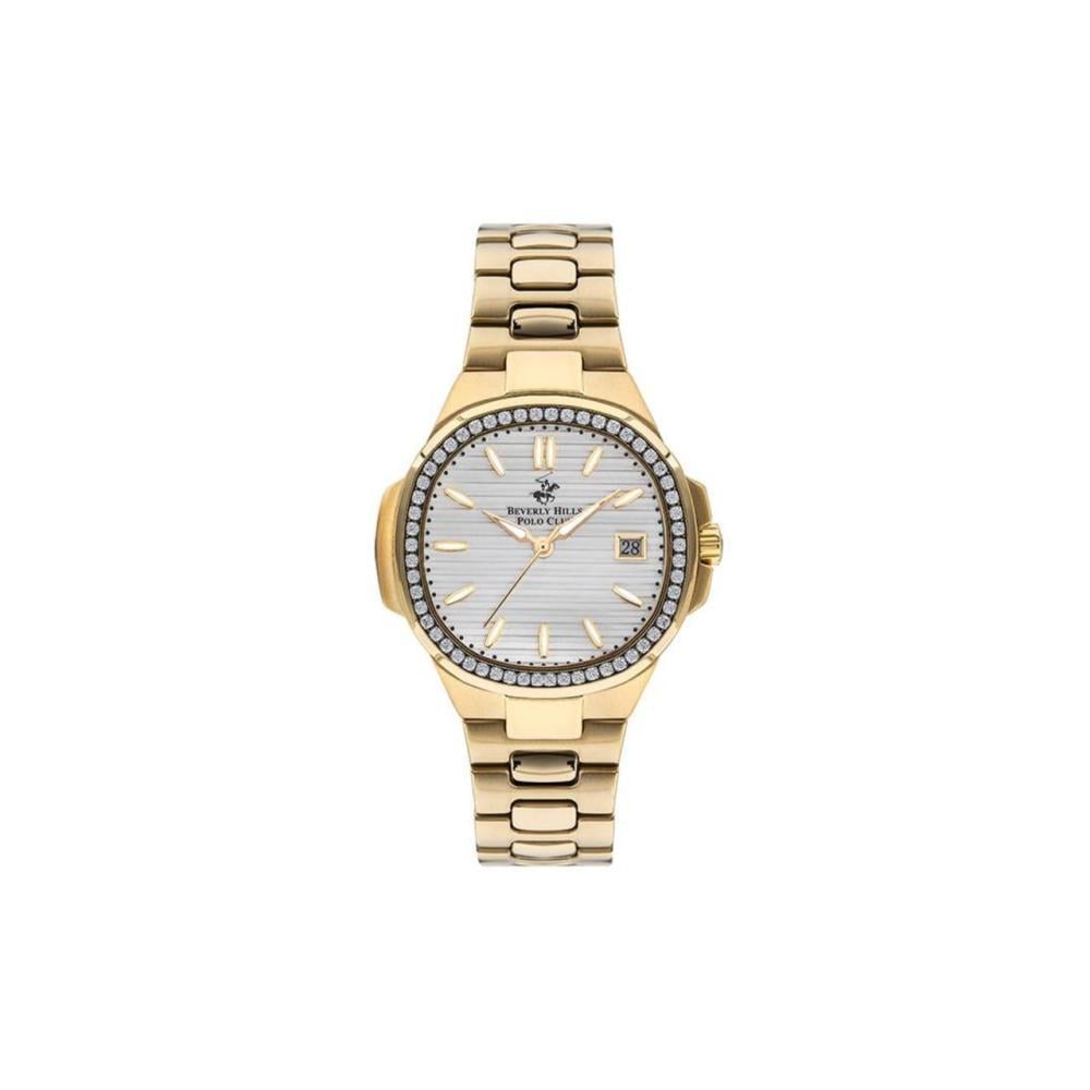 ساعة بيفرلي هيلز بولو كلوب بقرص فضي للنساء|BEVERLY HILLS POLO CLUB Women's Silver Dial Watch