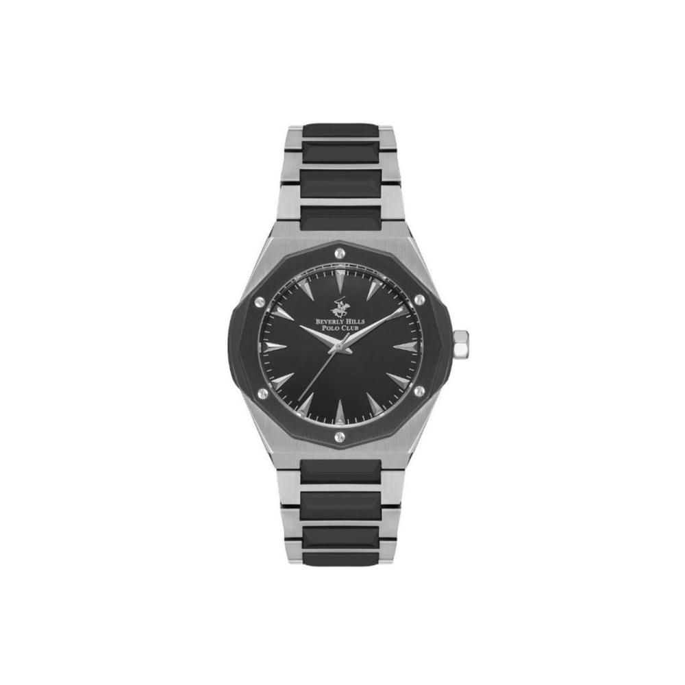 ساعة بيفرلي هيلز بولو كلوب بقرص أسود للرجال|BEVERLY HILLS POLO CLUB Men's Black Dial Watch