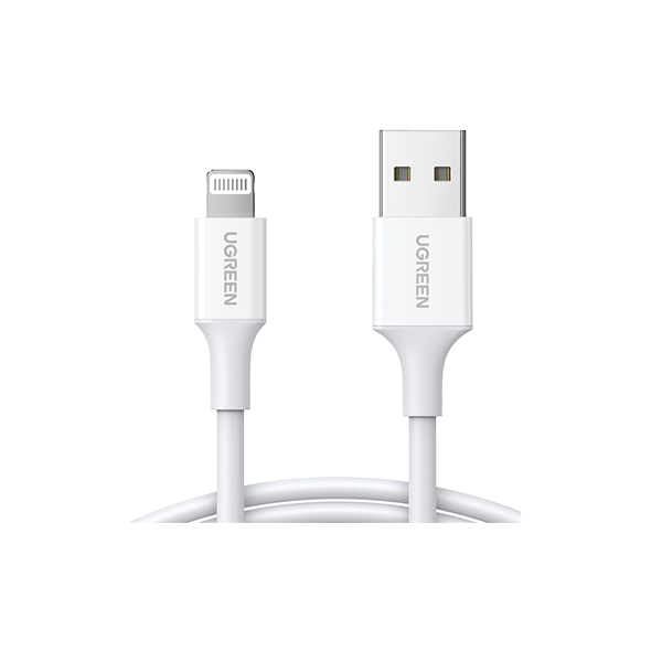 يوجرين سلك شاحن  USB إلى آيفون بطول 1 م | أبيض