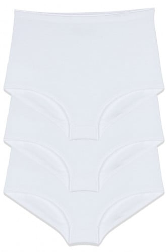 كيلوت نسائي أبيض (طقم 3 قطع)