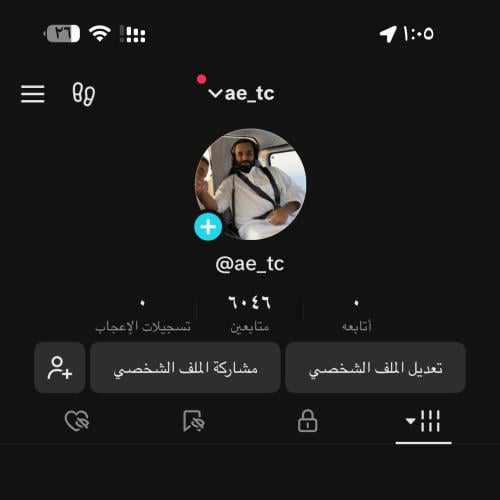 حساب تيك توك ٦ الاف متابع