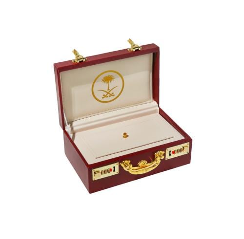 شنطة جلد أيطالي لحمي قفل ارقام حجم ربع كيلو (فارغة)