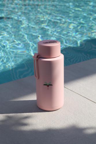 1L Ceramic Reusable Bottle with Straw Lid