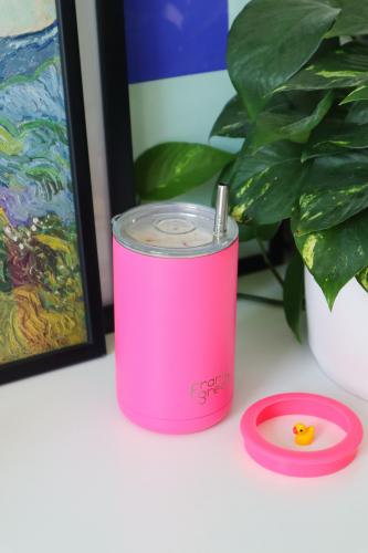Iced Coffee Cup With Straw